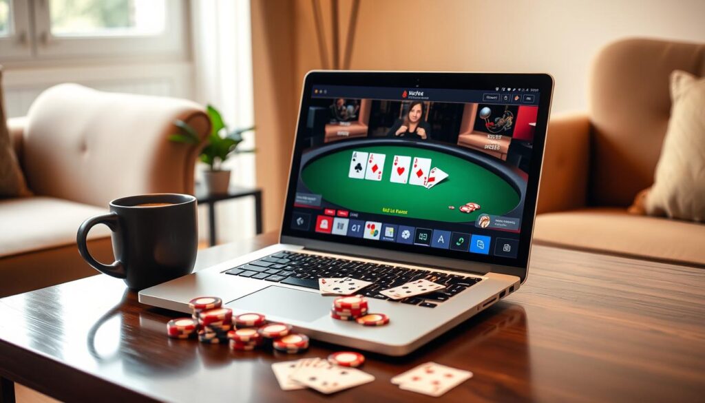 Cara main poker online